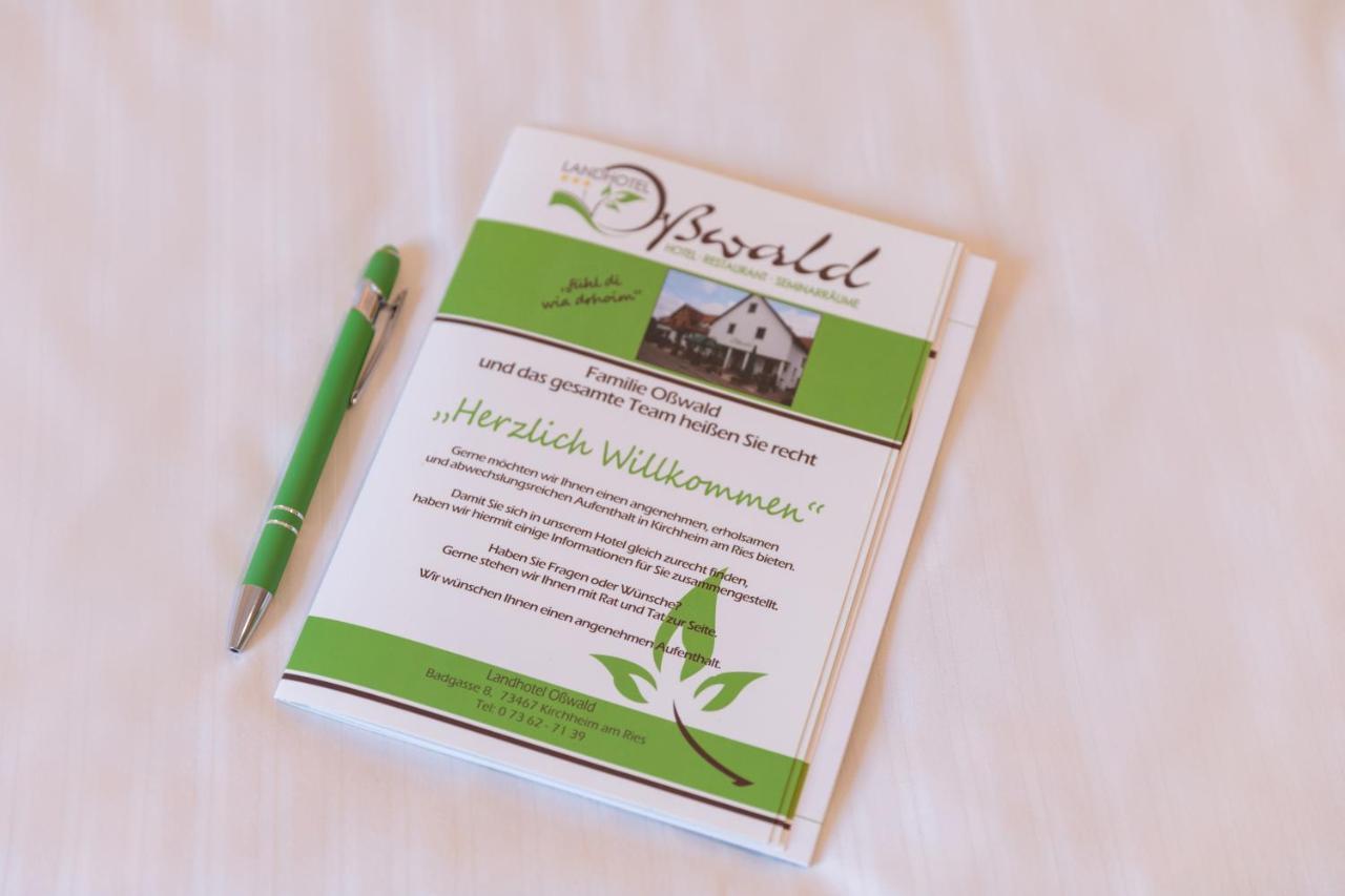 Landhotel Oßwald Kirchheim am Ries Buitenkant foto
